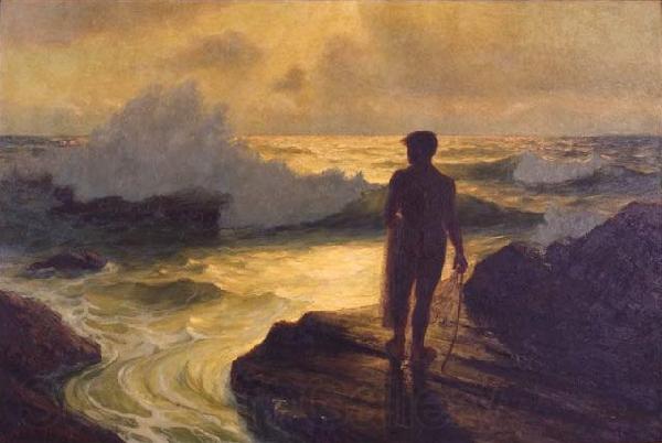 Lionel Walden Hawaiian Fisherman Norge oil painting art